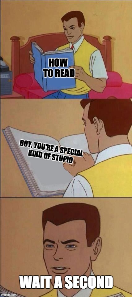 Something doesn't add up here | HOW TO READ; BOY, YOU'RE A SPECIAL KIND OF STUPID; WAIT A SECOND | image tagged in book of idiots,reading,special kind of stupid,memes,funny | made w/ Imgflip meme maker