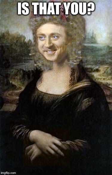 Willy Winona Lisa | IS THAT YOU? | image tagged in willy winona lisa | made w/ Imgflip meme maker