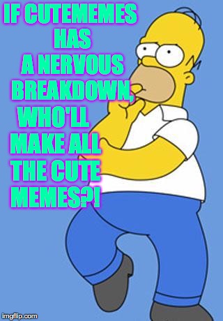 IF CUTEMEMES HAS A NERVOUS BREAKDOWN, WHO'LL MAKE ALL THE CUTE MEMES?! | made w/ Imgflip meme maker