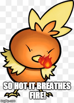 SO HOT IT BREATHES FIRE! | image tagged in chicken | made w/ Imgflip meme maker