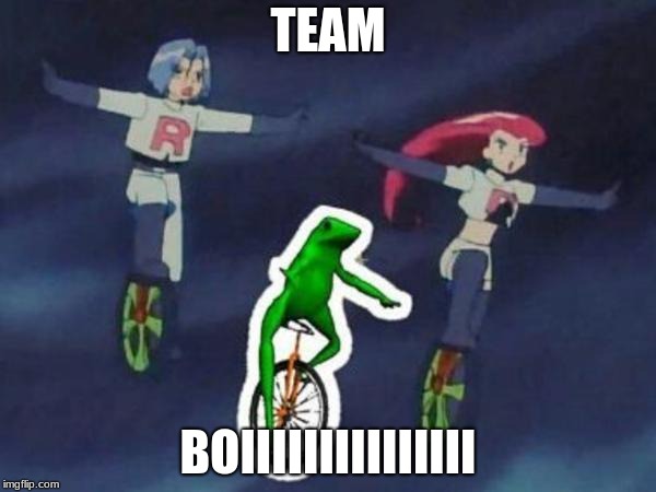 Team Boi | TEAM; BOIIIIIIIIIIIIIII | image tagged in team rocket | made w/ Imgflip meme maker
