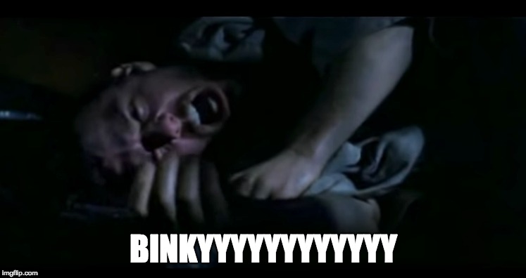 When You Take The Binky Away | BINKYYYYYYYYYYYY | image tagged in angry toddler | made w/ Imgflip meme maker