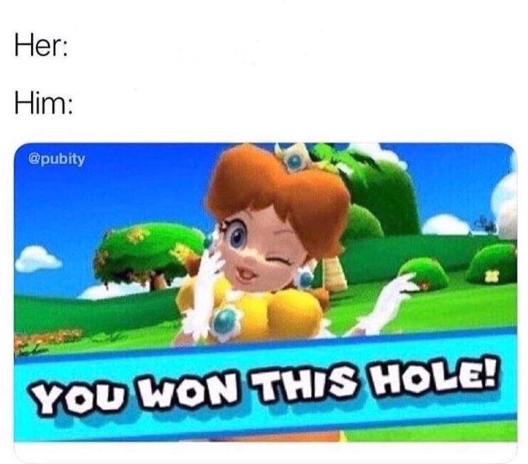 You won this hole Blank Meme Template