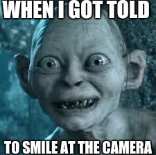 smile! | WHEN I GOT TOLD; TO SMILE AT THE CAMERA | image tagged in evan meme | made w/ Imgflip meme maker