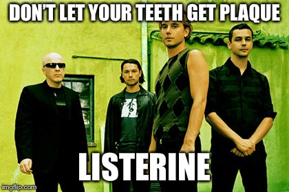 Listerine | DON’T LET YOUR TEETH GET PLAQUE; LISTERINE | image tagged in bush | made w/ Imgflip meme maker