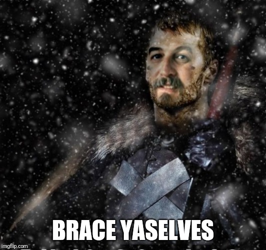 BRACE YASELVES | image tagged in brace yourselves harget | made w/ Imgflip meme maker