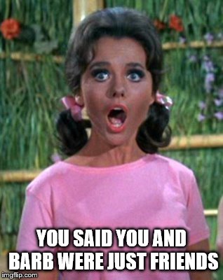 YOU SAID YOU AND BARB WERE JUST FRIENDS | made w/ Imgflip meme maker
