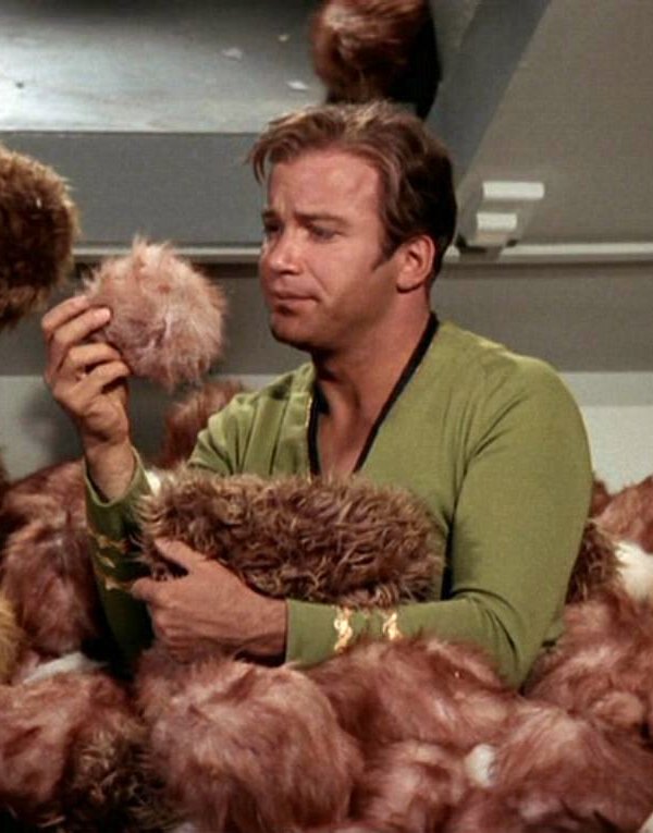 High Quality Kirk and Tribbles Blank Meme Template