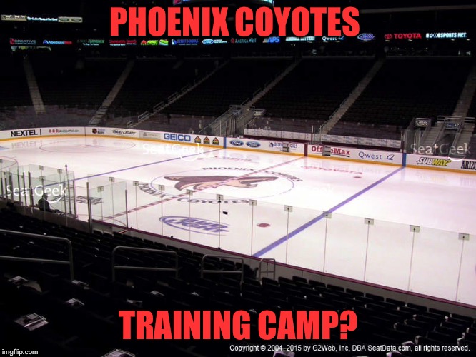 PHOENIX COYOTES TRAINING CAMP? | made w/ Imgflip meme maker