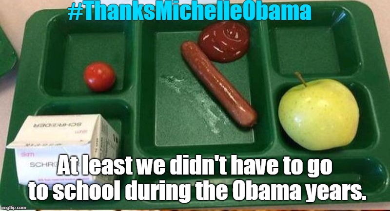 #ThanksMichelleObama At least we didn't have to go to school during the Obama years. | made w/ Imgflip meme maker