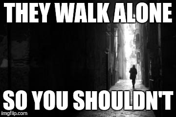 THEY WALK ALONE SO YOU SHOULDN'T | made w/ Imgflip meme maker