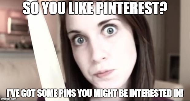 SO YOU LIKE PINTEREST? I'VE GOT SOME PINS YOU MIGHT BE INTERESTED IN! | made w/ Imgflip meme maker