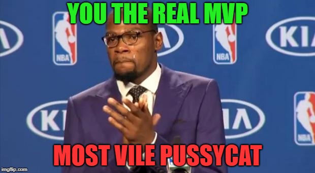 YOU THE REAL MVP MOST VILE PUSSYCAT | made w/ Imgflip meme maker