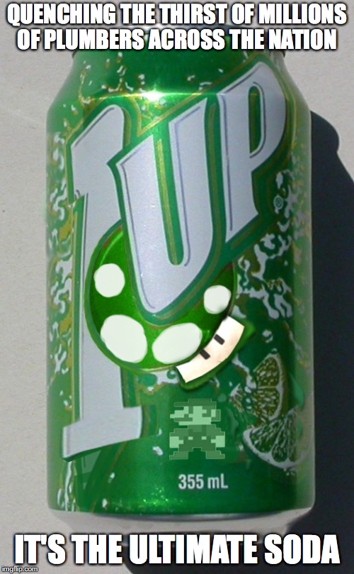 1up Soda | QUENCHING THE THIRST OF MILLIONS OF PLUMBERS ACROSS THE NATION; IT'S THE ULTIMATE SODA | image tagged in 1up,soda,super mario,memes | made w/ Imgflip meme maker