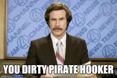 Ron Burgundy Meme | YOU DIRTY PIRATE HOOKER | image tagged in memes,ron burgundy | made w/ Imgflip meme maker