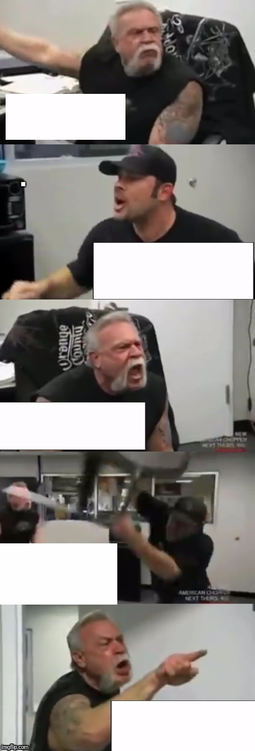 High Quality Orange county choppers fight Blank Meme Template