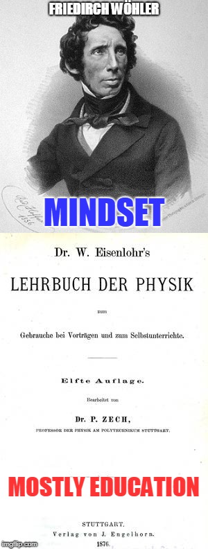 FRIEDIRCH WÖHLER MOSTLY EDUCATION MINDSET | made w/ Imgflip meme maker