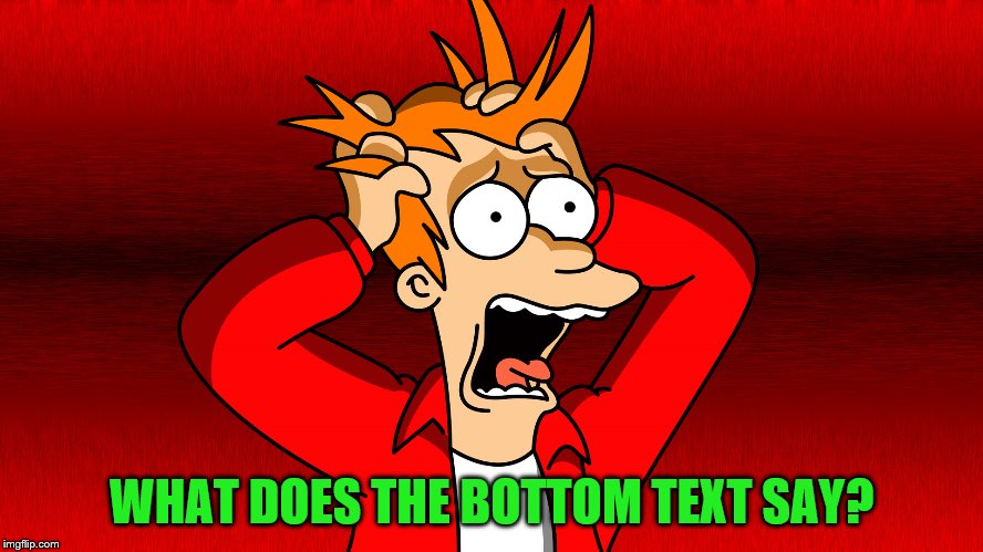 WHAT DOES THE BOTTOM TEXT SAY? | made w/ Imgflip meme maker