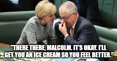 "THERE THERE, MALCOLM. IT'S OKAY. I'LL GET YOU AN ICE CREAM SO YOU FEEL BETTER." | image tagged in mummy julie b | made w/ Imgflip meme maker