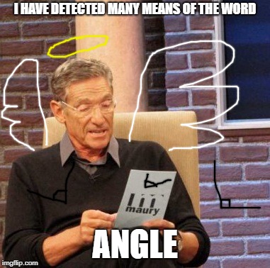 Maury Lie Detector Meme | I HAVE DETECTED MANY MEANS OF THE WORD ANGLE | image tagged in memes,maury lie detector | made w/ Imgflip meme maker