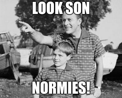 Look Son Meme | LOOK SON; NORMIES! | image tagged in memes,look son | made w/ Imgflip meme maker