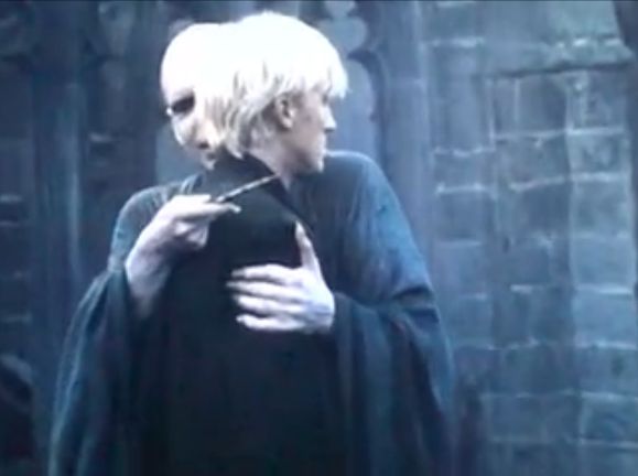 High Quality voldemort malfoy hug awkward Blank Meme Template