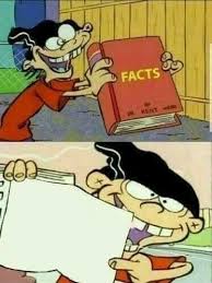 High Quality Facts book Blank Meme Template