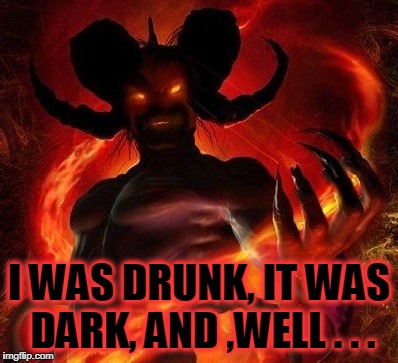 I WAS DRUNK, IT WAS DARK, AND ,WELL . . . | made w/ Imgflip meme maker