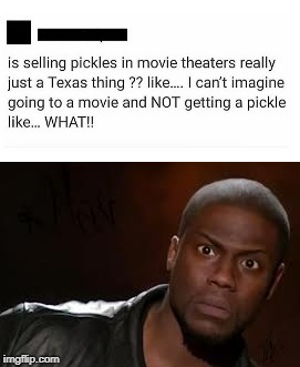 Ok, can someone from Texas confirm this? | image tagged in memes,texas,pickles,what | made w/ Imgflip meme maker