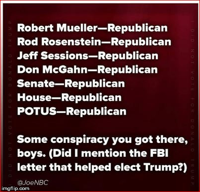 image tagged in trump mueller republicans | made w/ Imgflip meme maker