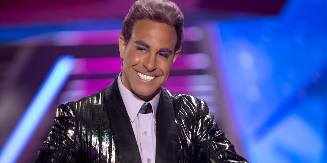 High Quality Hunger Games - Caesar Flickerman (Stanley Tucci) "Is that so?" Blank Meme Template