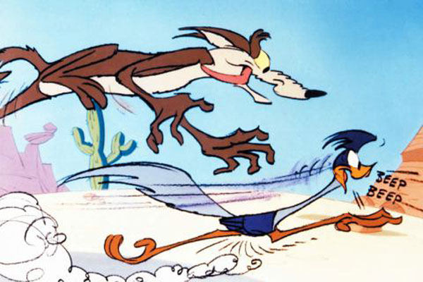Road Runner and Wile E Coyote  Blank Meme Template