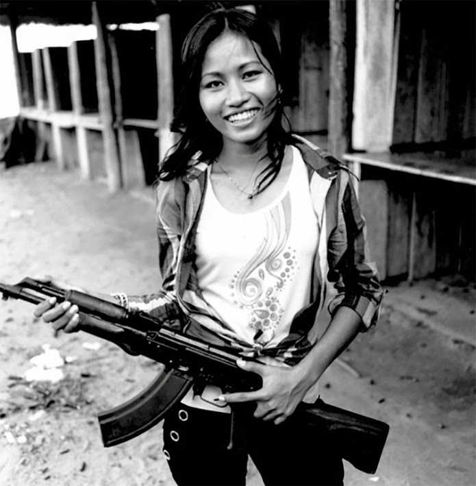 Viet Cong Smiling AK-47 Blank Meme Template