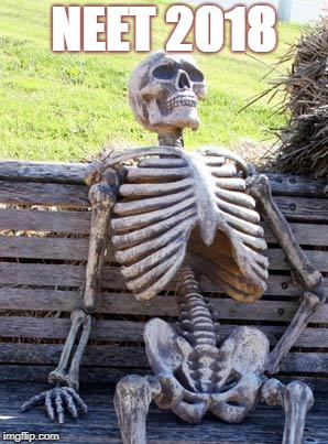 Waiting Skeleton Meme | NEET 2018 | image tagged in memes,waiting skeleton | made w/ Imgflip meme maker