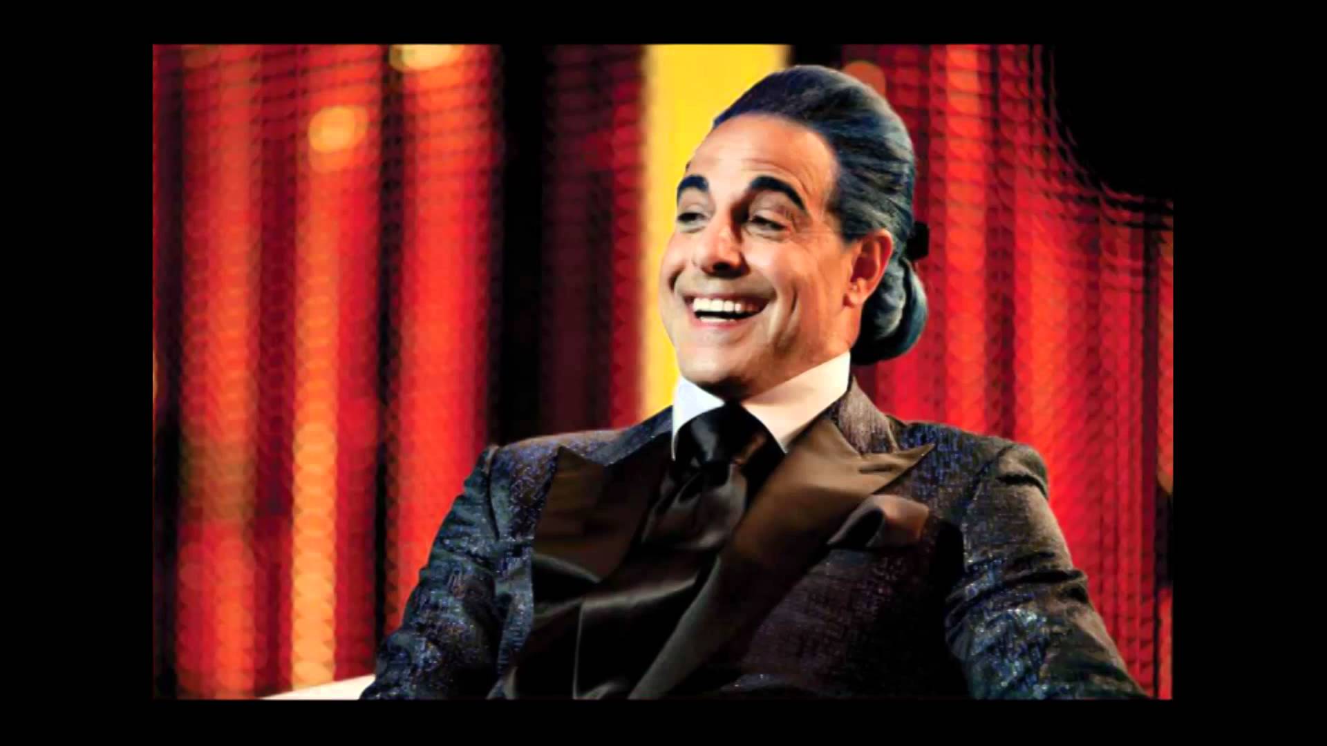 High Quality Hunger Games - Caesar Flickerman (Stanley Tucci) "That's funny" Blank Meme Template