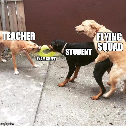 This Is My Life | TEACHER; FLYING SQUAD; STUDENT; EXAM SHEET | image tagged in this is my life | made w/ Imgflip meme maker
