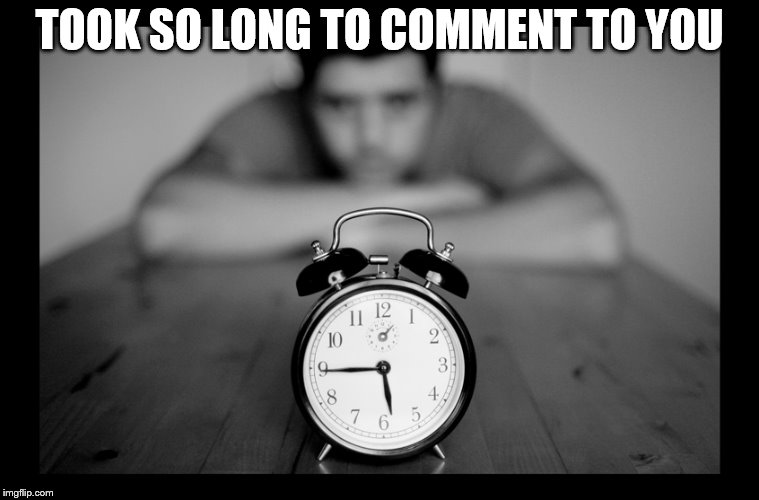 TOOK SO LONG TO COMMENT TO YOU | made w/ Imgflip meme maker