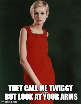 THEY CALL ME TWIGGY BUT LOOK AT YOUR ARMS | made w/ Imgflip meme maker