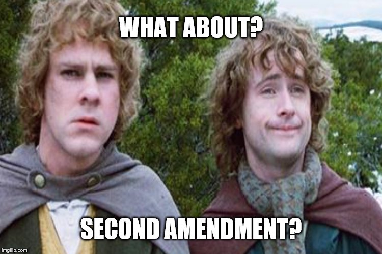 WHAT ABOUT? SECOND AMENDMENT? | made w/ Imgflip meme maker