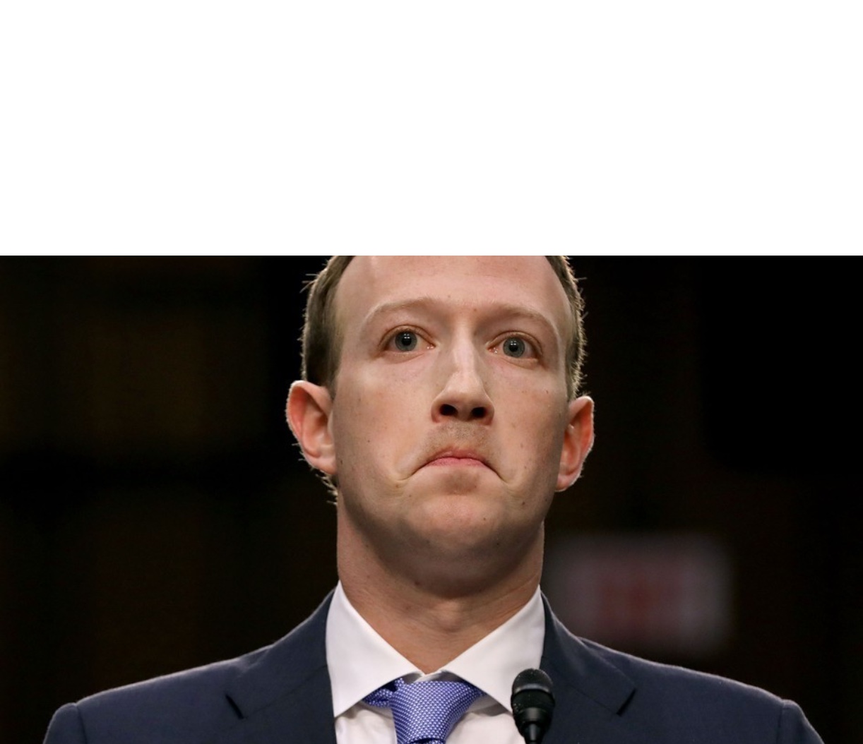 Mark Zuckerberg Scarlet Canary Blank Meme Template