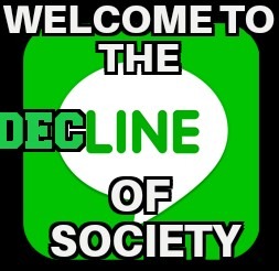 De Line of society | image tagged in funny,online,socialism,communication | made w/ Imgflip meme maker