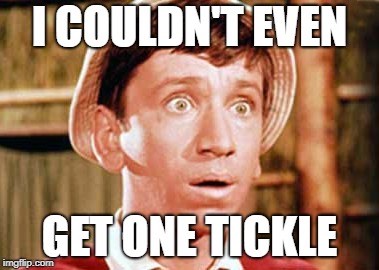 I COULDN'T EVEN GET ONE TICKLE | made w/ Imgflip meme maker