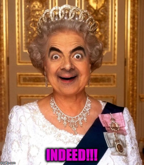 Bean Queen Lizzy | INDEED!!! | image tagged in bean queen lizzy | made w/ Imgflip meme maker