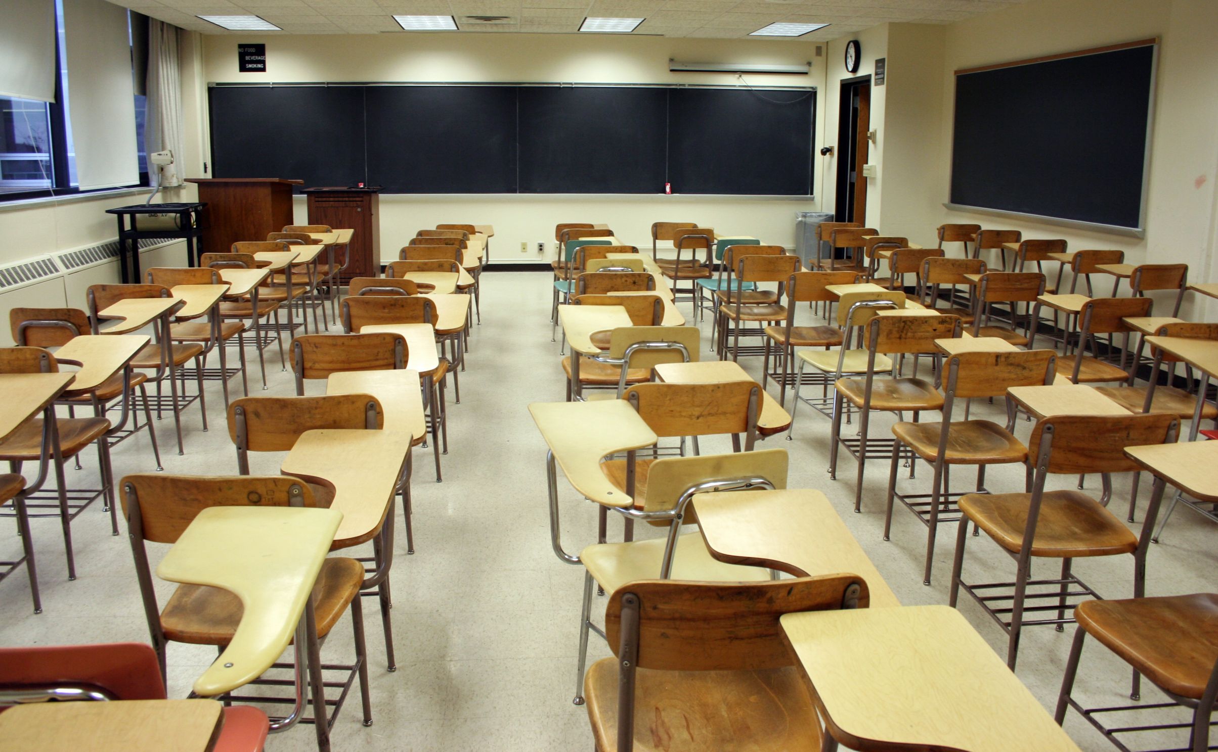 Empty classroom Blank Meme Template