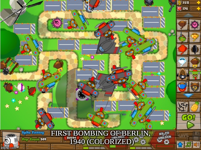 FIRST BOMBING OF BERLIN, 1940 (COLORIZED) | image tagged in funny | made w/ Imgflip meme maker
