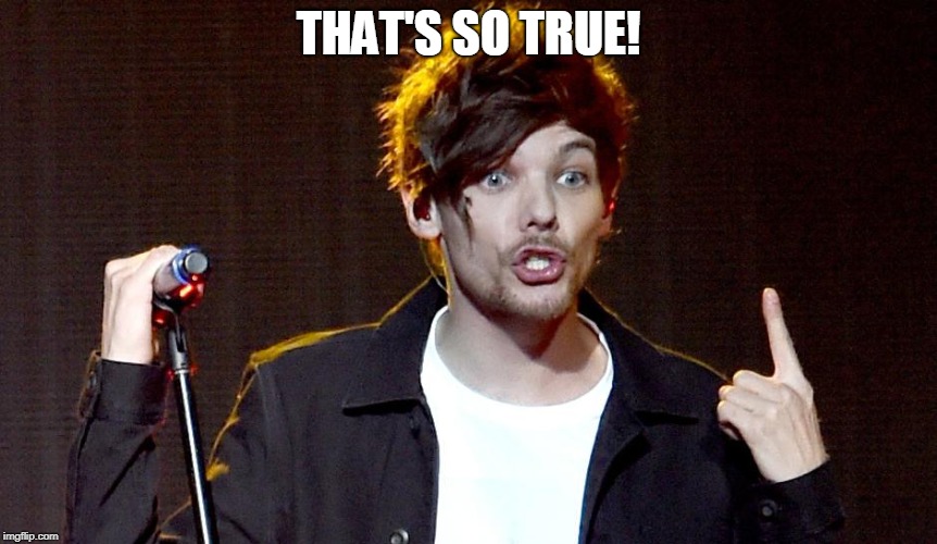 Louis | THAT'S SO TRUE! | image tagged in louis | made w/ Imgflip meme maker