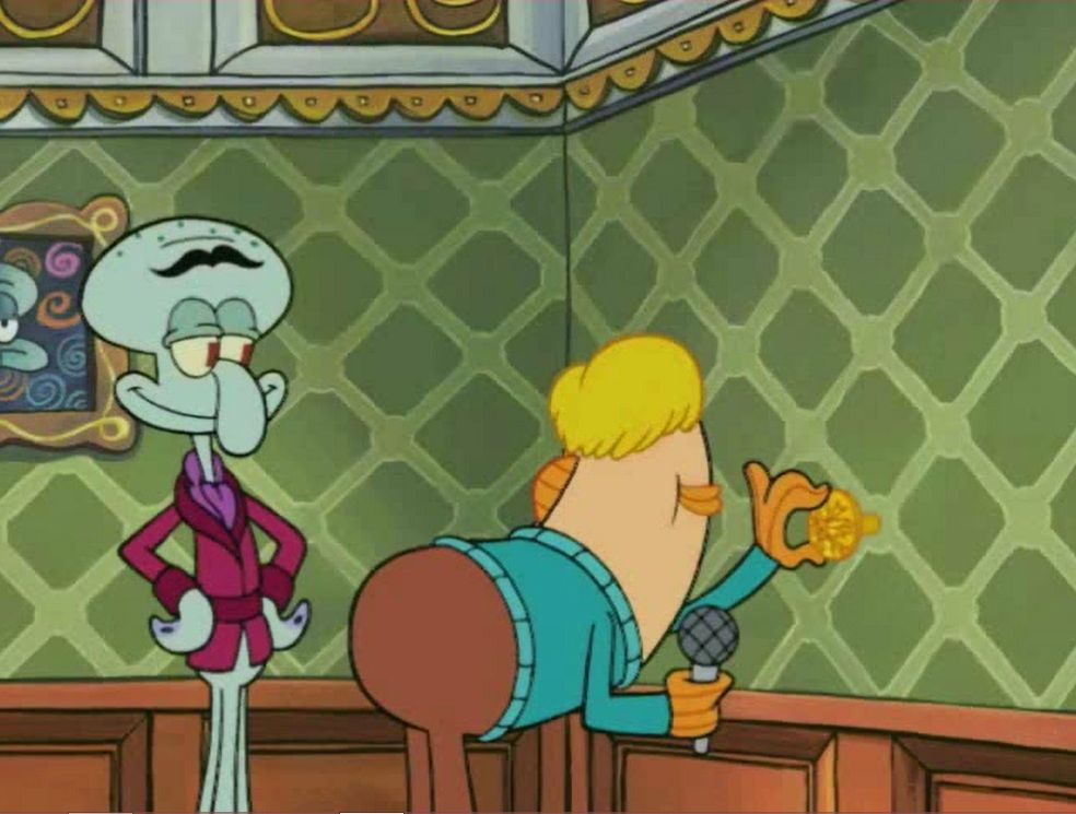 Sultry Squidward Blank Meme Template