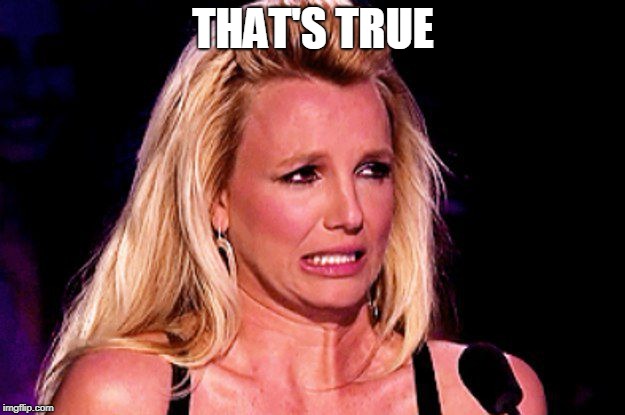 Britney spears | THAT'S TRUE | image tagged in britney spears | made w/ Imgflip meme maker