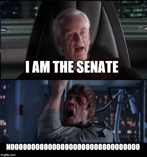 I am Imgflip | I AM THE SENATE; NOOOOOOOOOOOOOOOOOOOOOOOOOOOOOOO | image tagged in memes,star wars prequels,i am the senate | made w/ Imgflip meme maker