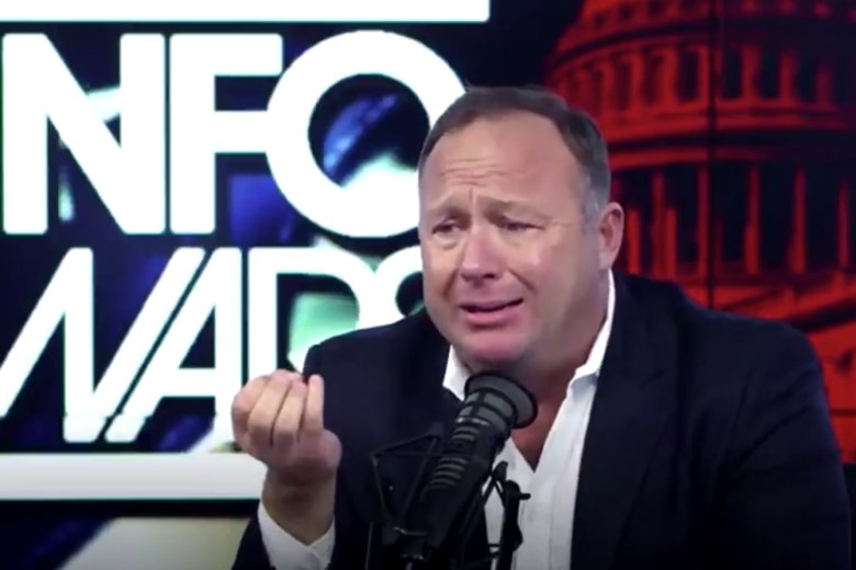 Alex Jones crying Blank Meme Template